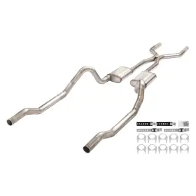 Smb43s Pypes Performance Exhaust For Dodge Charger 66-74 System 409 Ss Crossmember-back
