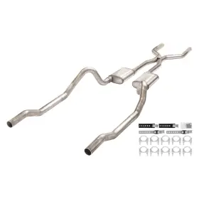 Smb43t Pypes Performance Exhaust For Dodge Charger 66-74 System 409 Ss Crossmember-back