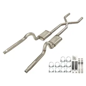 Sme13t Pypes Performance Exhaust For Dodge Challenger 70-74 System 409 Ss X-pipe Crossmember-back