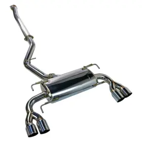 Rk-c4076s-02n Remark Exhausts Cat-back Exhaust With Ss Quad Tips Without Resonator For 08-14 Subaru Wrx Sti