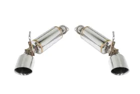 Ro-tt34-d Remark Axle Back Exhaust System With Burnt Double Wall Tip For 09-19 Nissan 370z