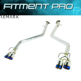 Ro-tte3-s Remark Axle Back Exhaust-burnt For 14-24 Lexus Rc And Is 200t/is300/350