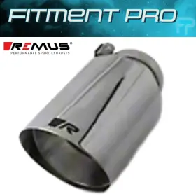0006-05r Remus Sport Exhaust 90mm Straight Rolled Edge Chrome Tail Pipe Tip 0006 05r