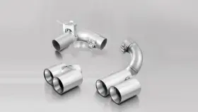 086514 Remus 1604g Left Right Tip Set With Integrated Valve For 2012 Bmw 3 Series F30 Sedan