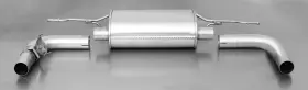 045014 Remus Exhaust 98cbr For 2014 Audi Tt 2.0l Fwd Axle Back With Conn Tube/black Chrome Tail