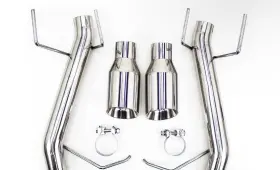 Cb-1024a Rev9 Power For Mustang 2011-14 V6 2.5 Inch Dual Axle Back Flowmaxx Straight Pipe Exhaust Kit