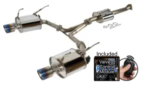 T71040t Revel Medallion Premier Valved Exhaust For 00-09 S2000 Ap1 Ap2 Ti Tips
