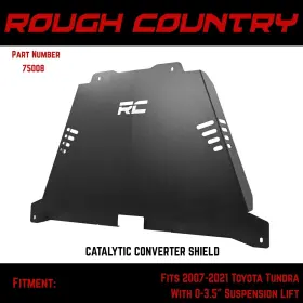 75008 Rough Country Catalytic Converter Anti-theft Shield For 07-21 Tundra 0-3.5 Inch Lift