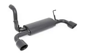 96003 Rough Country Black Performance Dual Outlet Exhaust For 18-24 Jeep Jl -