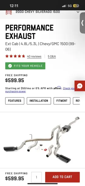 96005 Rough Country Chevy/gmc 1999-06 Exhaust