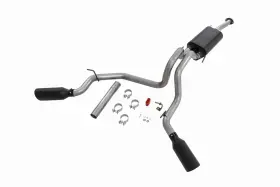 96016 Rough Country Dual Cat-back Exhaust For 2016-2023 Toyota Tacoma 3.5l -