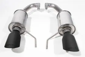 422333-blk Roush Exhaust System Axle-back Stainless Natural/black Rear Exit Compatible