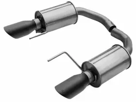 421837-blk Roush Performance Axle-back Exhaust Black Tips For 2015-2025 Ford Mustang Ecoboost And 3.7l