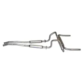 C9zz-5257-cre Scott Drake For Ford Mustang 67-69 Exhaust System Aluminized Steel Dual Crossmember-back