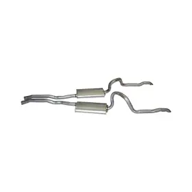 D0zz-5257-bos Scott Drake 1970 Dual Exhaust System 2.25 Inch