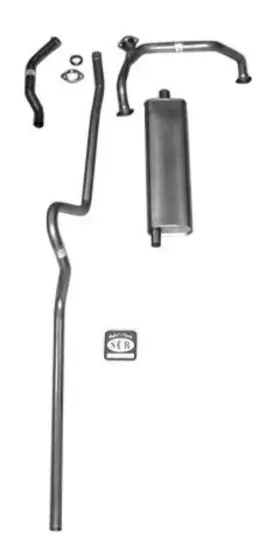63003 Shafers Classic Reproductions Fits 1955 Chevrolet Full Size Non-convertible 8 Cyl. Single Exhaust System