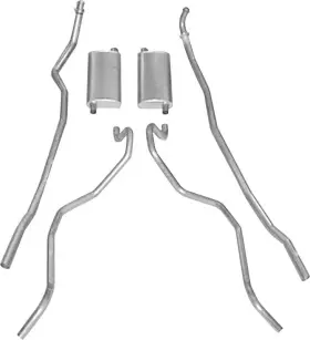 Sc73027 Shafers Classic 1965-66 Impala / Full Size 283ci 327ci Aluminized Dual Exhaust System