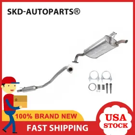 104105 Skd-autoparts Stainless Steel Exhaust System Kit With Bolts And Hangers For 2003-2005 Corolla