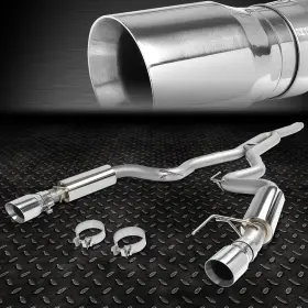 Sdd-cbefm1523tt2 Speed Daddy For 15-20 Ford Mustang 2.3l Ecoboost 3 Inch Od Cat Back Exhauat System Muffler Tips