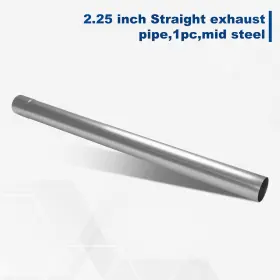 Spmty-0022 Speedracingturbo 1pc 2.25 Inch Od Mild Steel Exhaust System Pipe Custom Diy Universal 47 Length