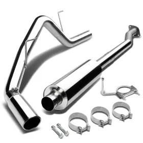 Spt-cat1201 Speedracingturbo Ss Racing Cat Back Exhaust 3 Inch Tip Muffler For 1997-2004 Ford F150 4.6/5.4 V8