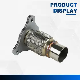Spt-fxpipe-cc95 Speedracingturbo 2 Inch Catalytic Converter Flex Pipe Connector Adaptor For 99-10 Chevy Ls Repair Kit