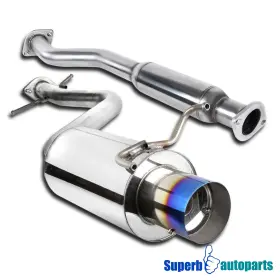 Superbautoparts 841808105135 Fits 2001-2005 Lexus Is300 3.0l 4 Inch Titanium Style Tip Catback Muffler