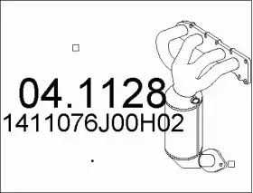 1411076j00h02 Suzuki Mounting Kit Catalytic Converter Oe