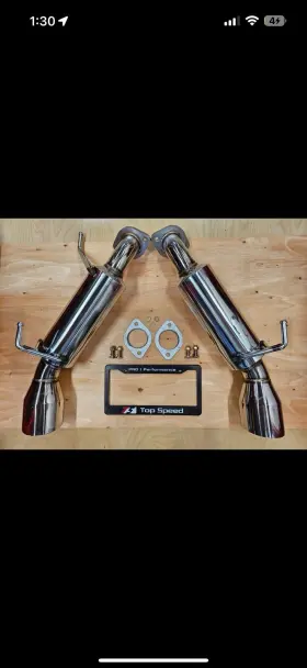 Catback-g37-cpe-b Top Speed Pro-1 Topspeed Axle Back Exhaust