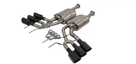 Catback-mb-g63-w463 Top Speed Pro-1 Mercedes W463 G-wagon G550 G63 G65 13-18 Exhaust Systems With V Black Chrome Tips