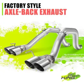 Tsk-cbemuccorvo560l Top Street King 3 Inch Od Aluminized Piping Axle-back Exhaust For Chevy Corvette 6.0l 6.2l 05-08