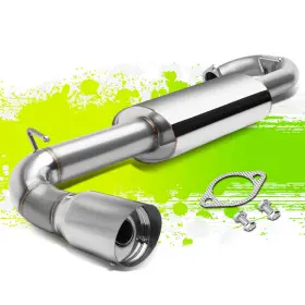 Tsk-cbemustc11 Top Street King 4 Inch Tip Slant Muffler Axleback Exhaust Removable Silencer For 11-16 Scion Tc