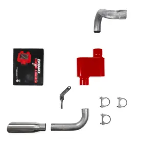 Dfm25jl1825cberc25sng Truck Exhaust Kits Direct Fit Jeep Wrangler 18-25 2.5 Inch Single Kit Cherry Bomb Rolled Tip