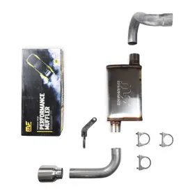 Dfm25jl1825mfldr25sng Truck Exhaust Kits Direct Fit Jeep Wrangler 18-25 2.5 Inch Single Kit Magnaflow Dbl Wall Tip