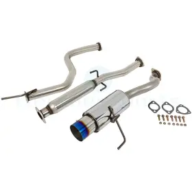 Ut10638ma274te Ultimate-components For 92-95 Civic Hatchback 2.5 Inch Performance Exhaust Burnt 4.5 Tip Muffler