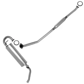 Upsw Exhaust 712809058211 Resonator Muffler System Kit Fits 1998-2000 Toyota Rav4 2.0l 4-door