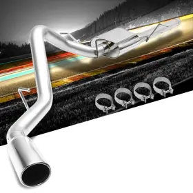 Mur-catb-cs094853l-2dr Urmarketoutlet Catback System 4 Inch Slant Muffler Tip For 09-13 Silverado/sierra 1500 Standard Cab