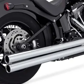 17323 Vance And Hines Hd Softail Bigshots Long Chrome Exhaust System