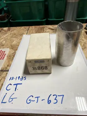 35868 Walker New 5-1/2 Inch Long 2-5/8 Id Chrome Exhaust Pipe Tip Nos Sealed