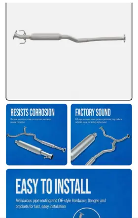 56320 Walker Exhaust Resonator And Pipe Assembly Fits 17-20 Toyota Sienna