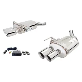 Es-fm18-vmk-abs X-force Exhaust Usa Xforce - Varex 304 Ss Axle-back System With