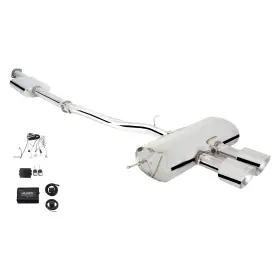 Es-vw07-vmk-cbs Xforce Exhaust For Volkswagen Golf R 12-13 System Varex 304 Ss Cat-back