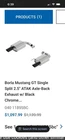 Borla 11895BC Atak Stainless Axle Back Exhaust 15-17 Ford Mustang Gt 5.0L V8 New. Price: $700.00.