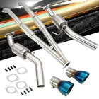 Megan Axleback Exhaust System & Midpipe Burnt Blue Tips For 16-20 Infiniti Q50 New. Price: $725.50.