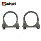 Emusa 2X Universal Mild Steel 1/8" Exhaust Muffler Clamp U-bolt Saddle Style New. Price: $15.49.