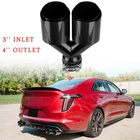 For Cadillac CT4 CT5-V 3'' To 4'' Carbon Dual Exhaust Pipe Tail Muffler Tip New. Price: $92.08.
