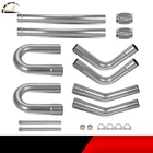 8PCS 2.5" Mild Steel Diy Custom Mandrel Exhaust Pipe Bend Kit W/clamps Flex New. Price: $111.39.
