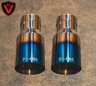 Valvetronic Designs 3.0/76MM Single Wall Burnt Steel Exhaust Tips - Universal New. Price: $158.00.