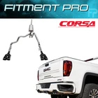 Corsa 21202BPC Catback Exhaust Dual Exit W/twin 4" Black For 19-23 Sierra 1500 New. Price: $2044.99.