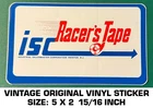 Industrial Salesmaster Corp. Racer's Tape - Vintage Original Vinyl Decal Sticker Used. Price: $5.78.